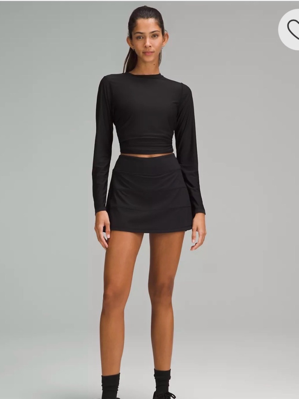 lululemon athletica Black Athletic Skort